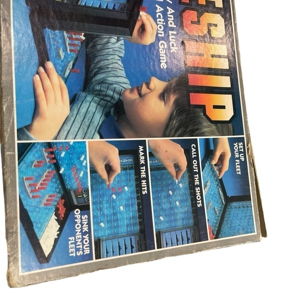 Battleship 1984 Milton Bradley Co Naval Action Game in original box - Picture 9 of 9